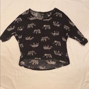 RUE21 Elephant print crop top